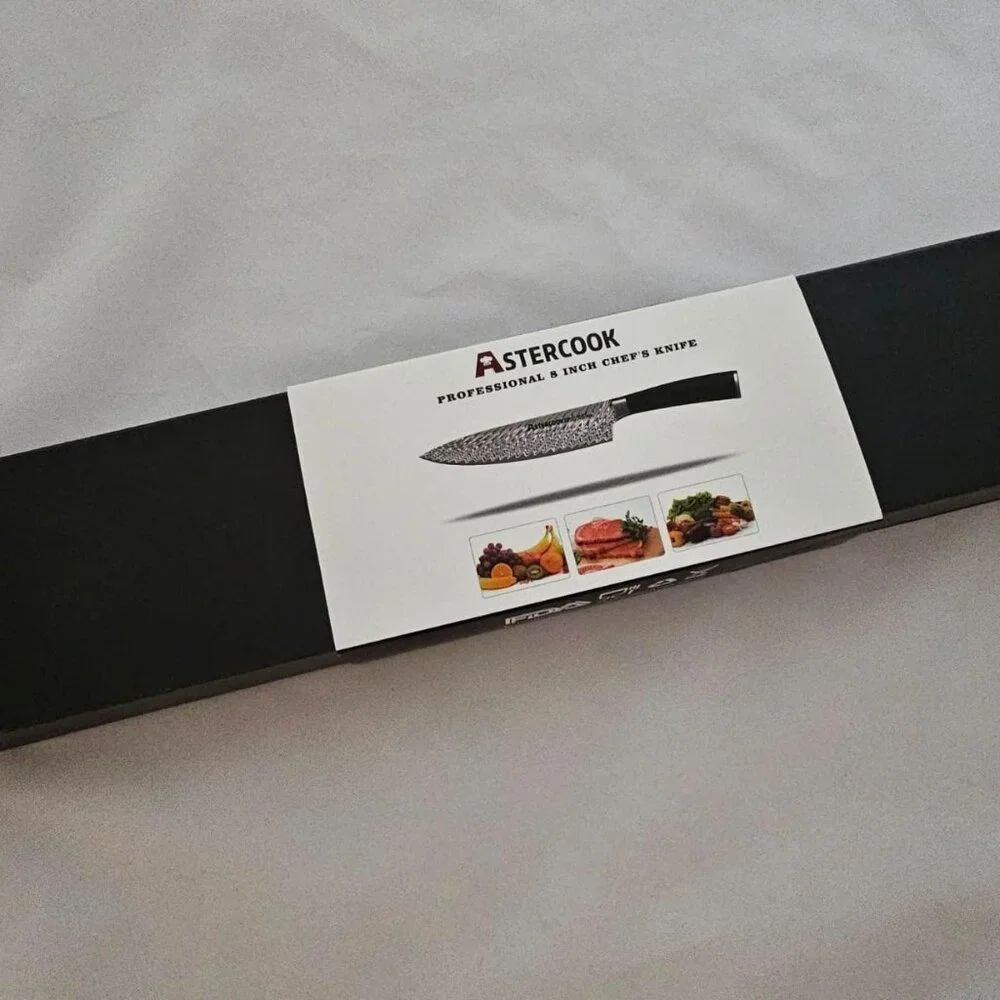 Chef Knife, Japanese Pro 8 Inch Kitchen Knife, High Carbon Stainless Steel with